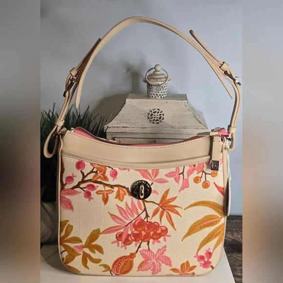 Spartina 449 Lena Shoulder Bag Richmond Hill Cream Pattern - Picture 1 of 11